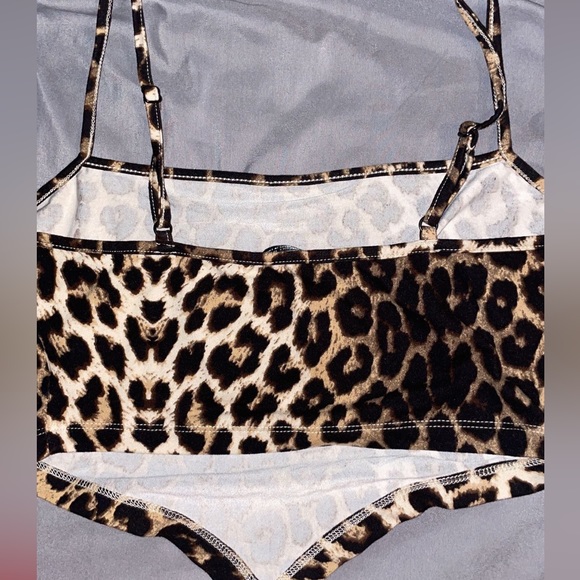 Leopard Cropped Tank - Picture 3 of 3